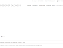 Tablet Screenshot of designerduchess.com